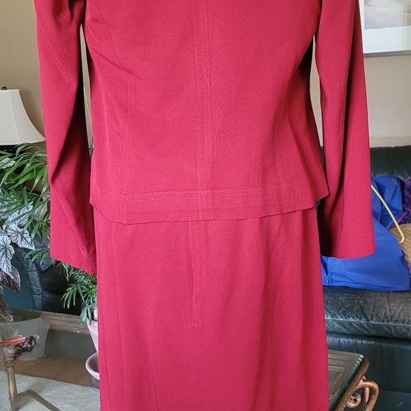Zapa rust color evening dress with jacket size 8 - Picture 15 of 16